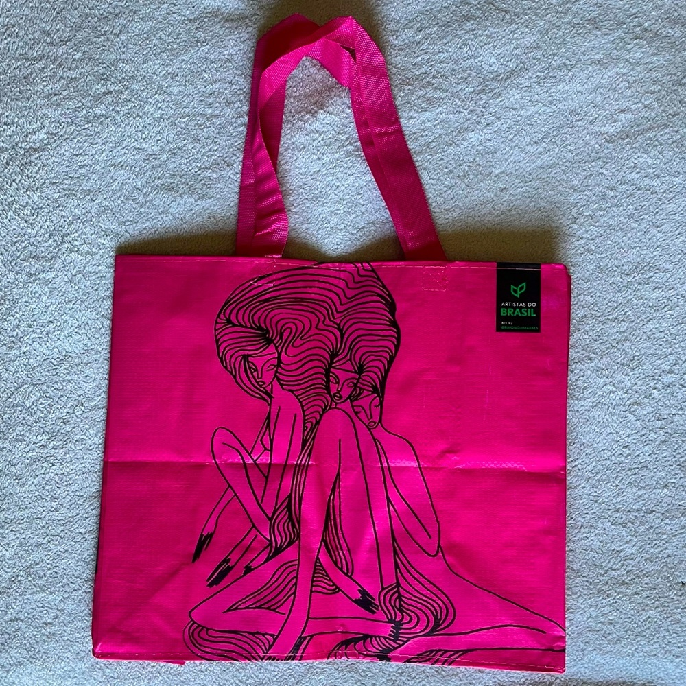 NWOT Pink Ecobag Reusable Shopping Bag
